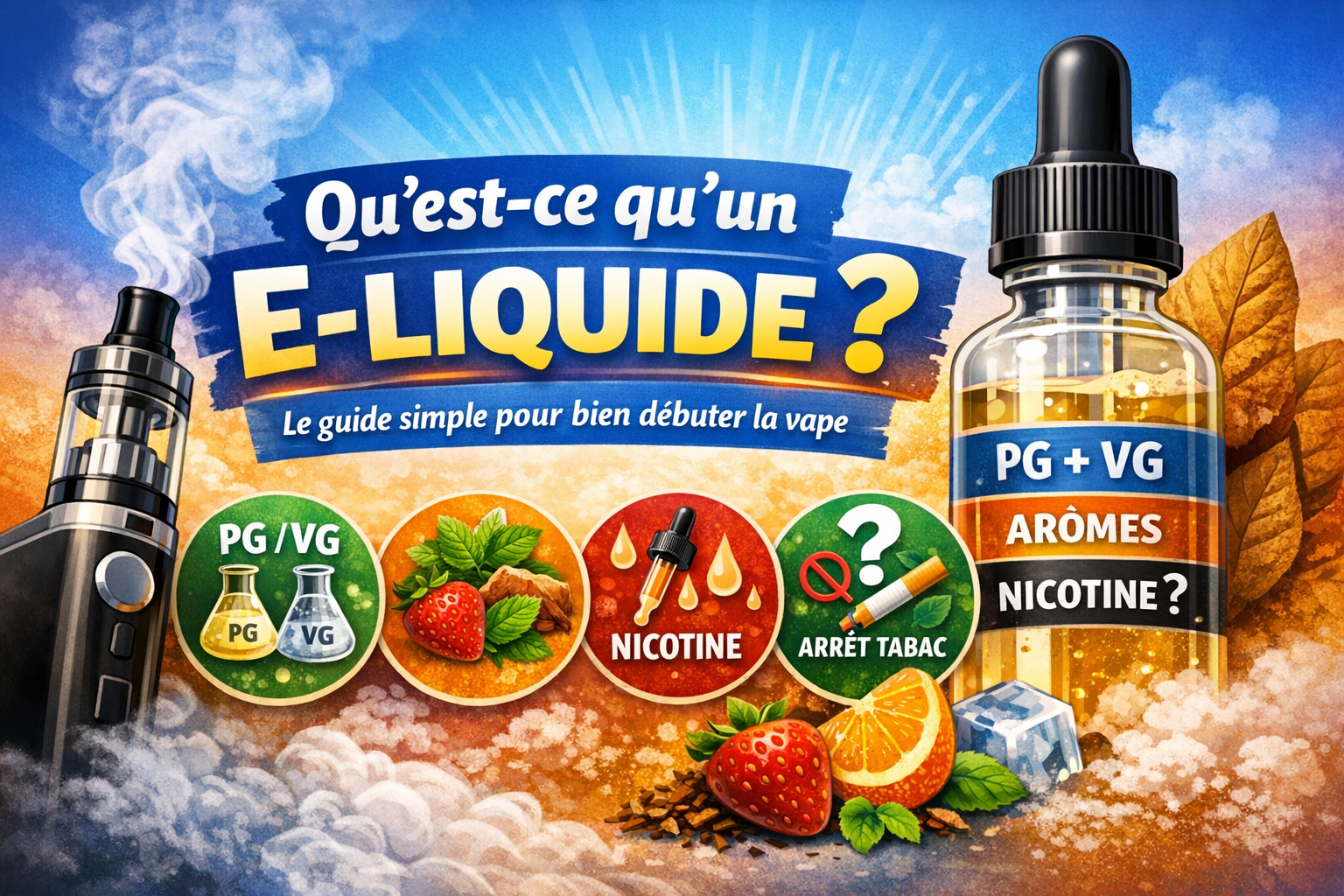 Qu’est-ce qu’un e-liquide ? Le guide simple pour bien débuter la vape