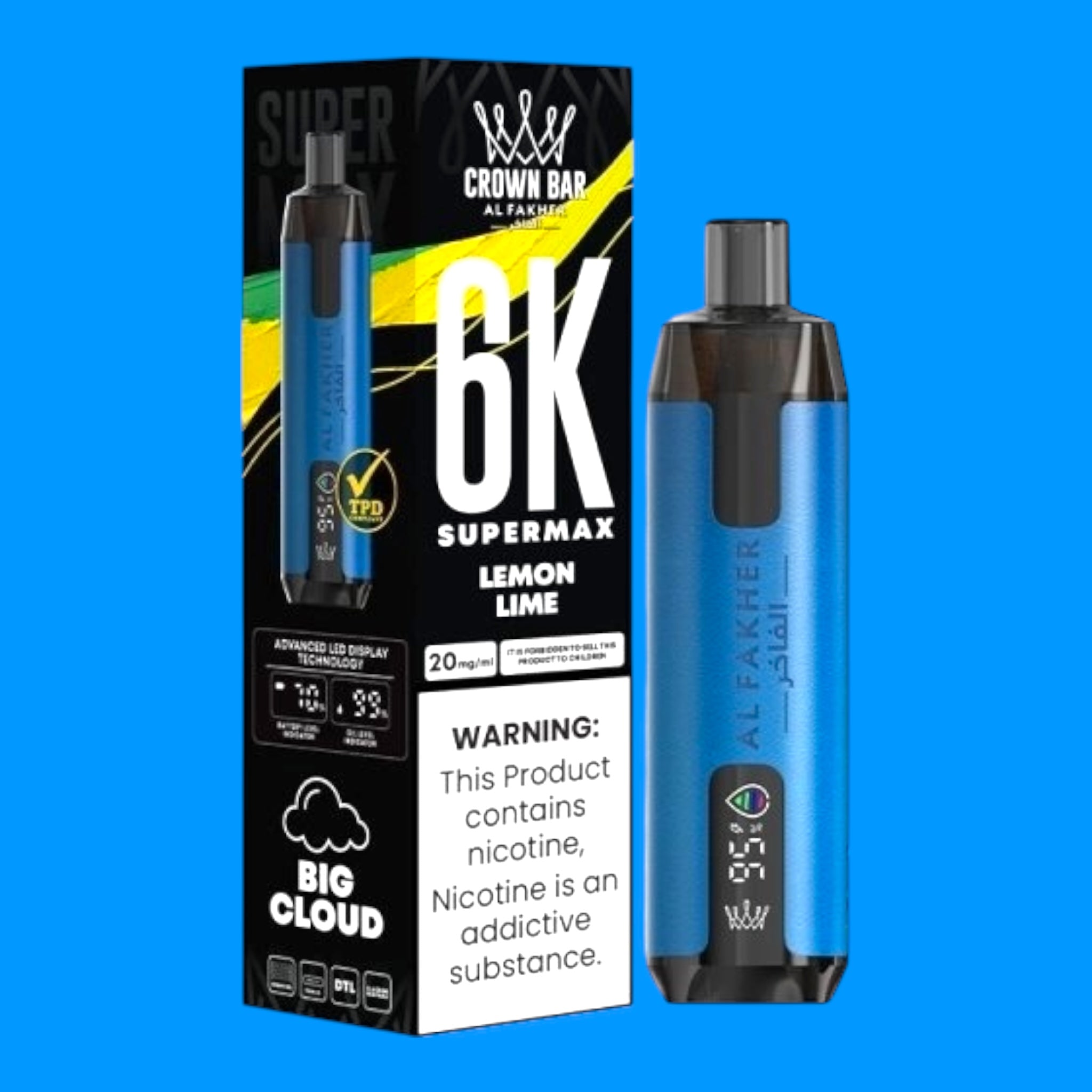 Puff AL FAKHER 6K SUPERMAX CROWN BAR