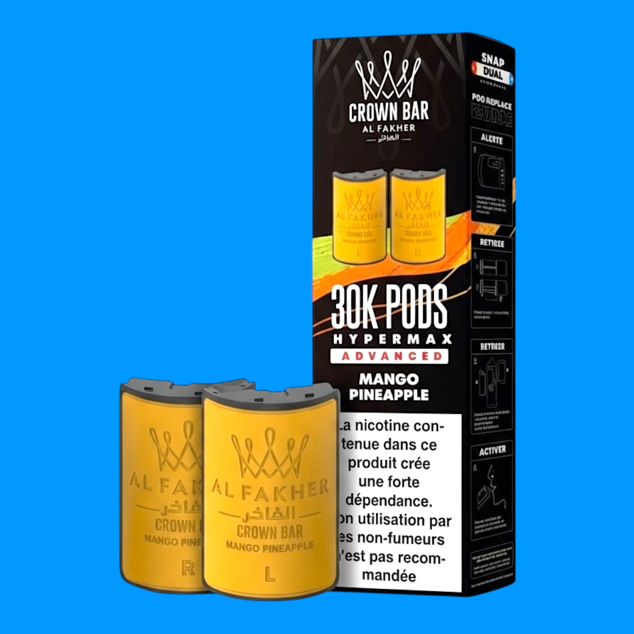 Cartouches Al Fakher 30k Hyper Max Crown Bar