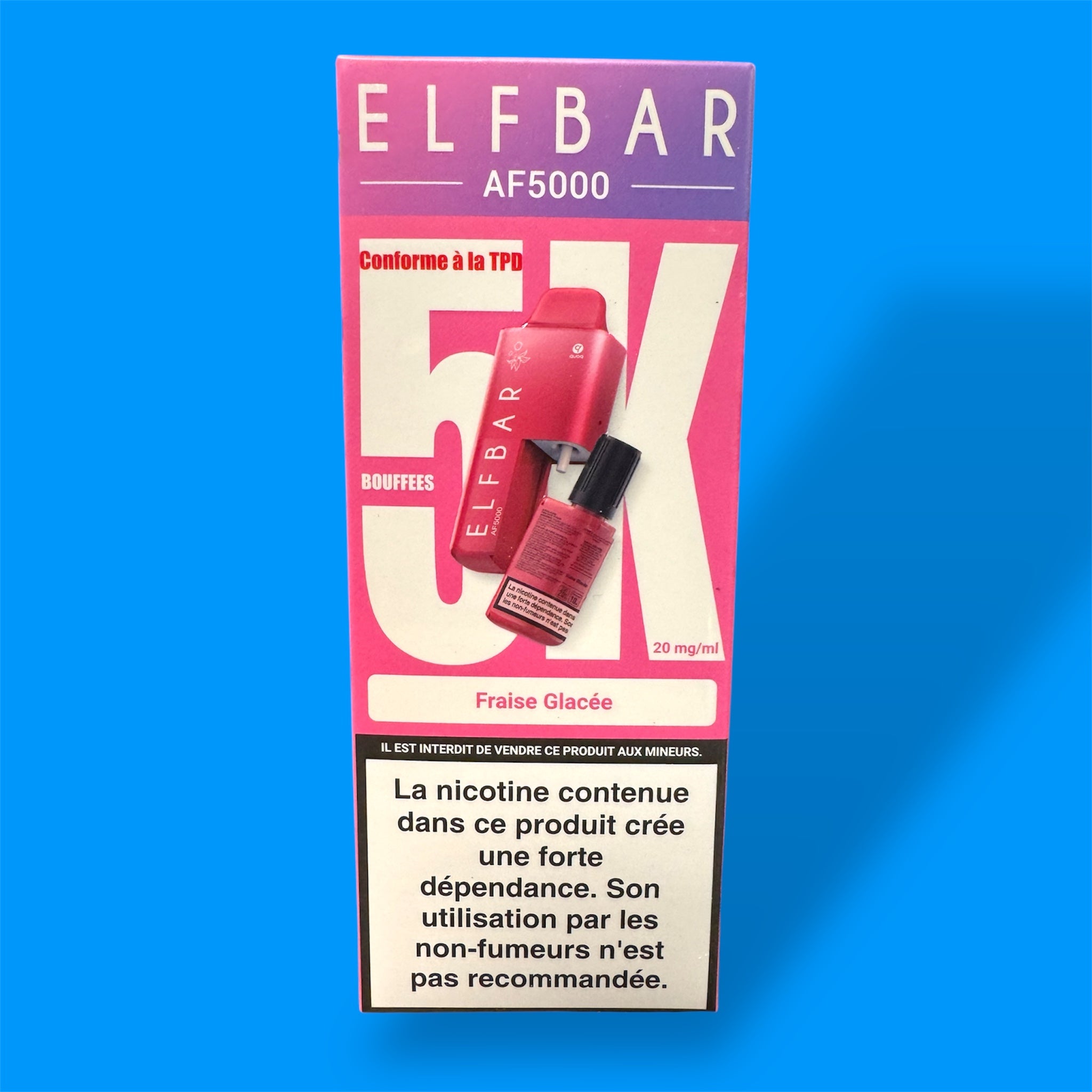 PUFF ELF BAR AF5000 FRAISE GLACÉE