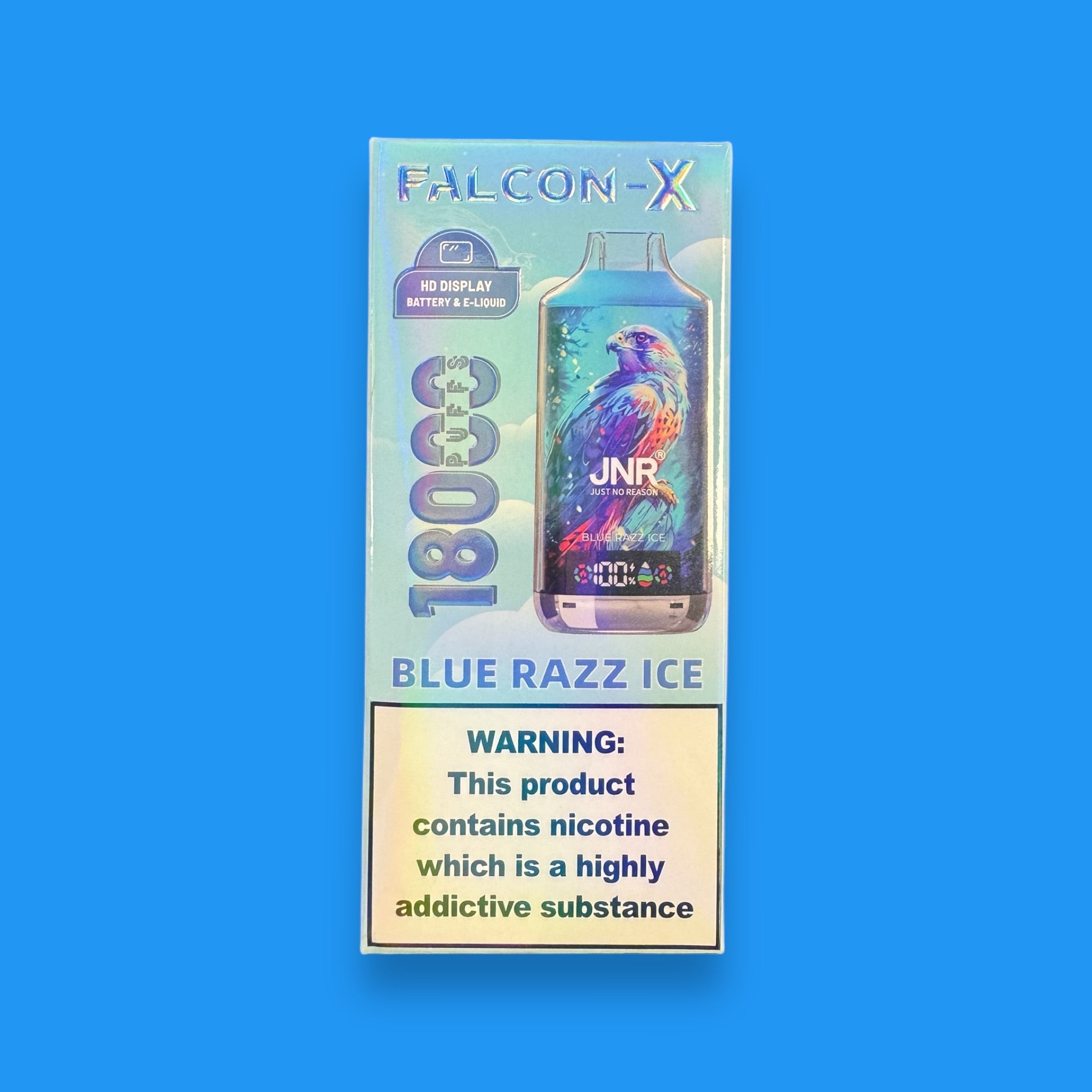 puff JNR FALCON 18K BLUE RAZZ ICE