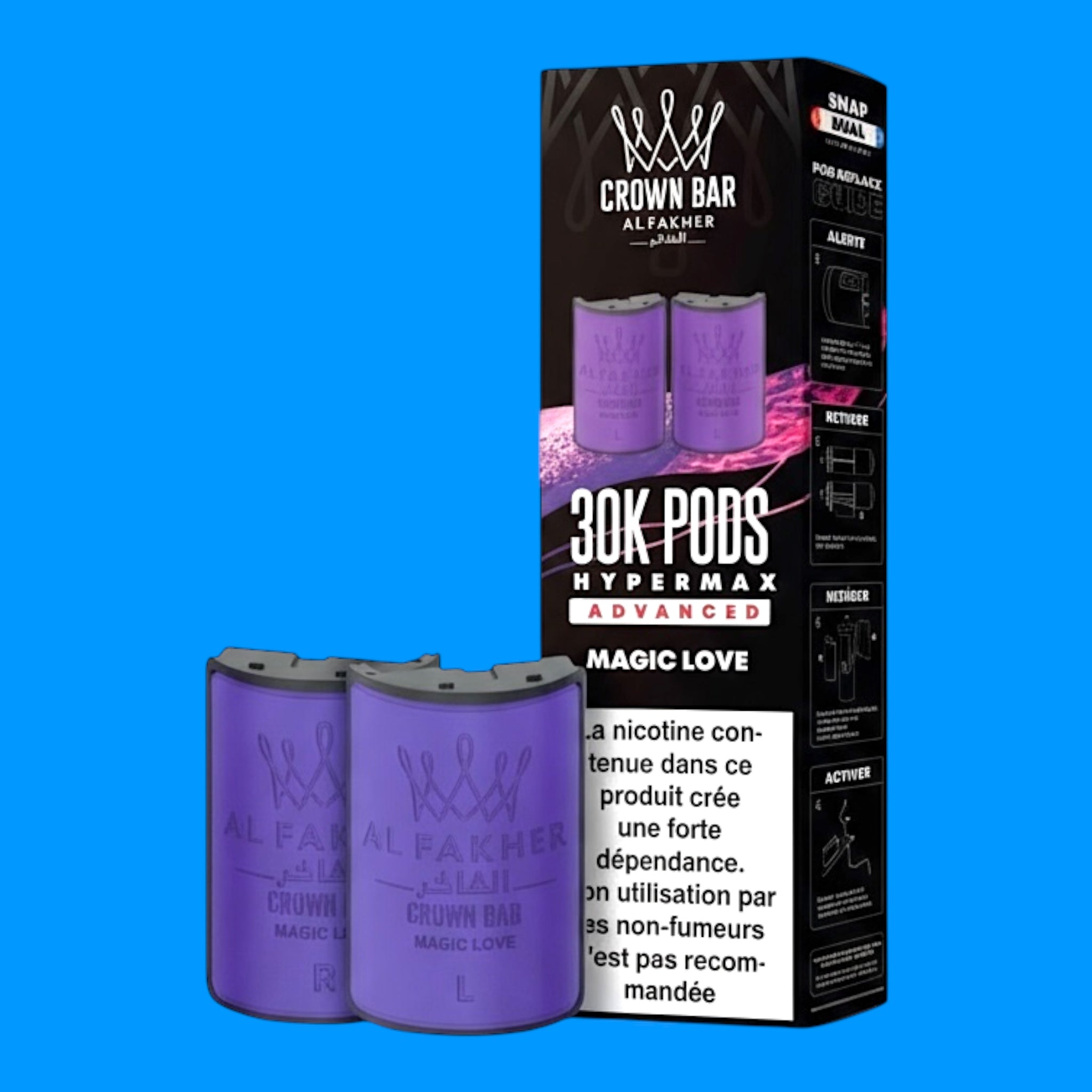 Cartouches Al Fakher 30k Hyper Max Crown Bar