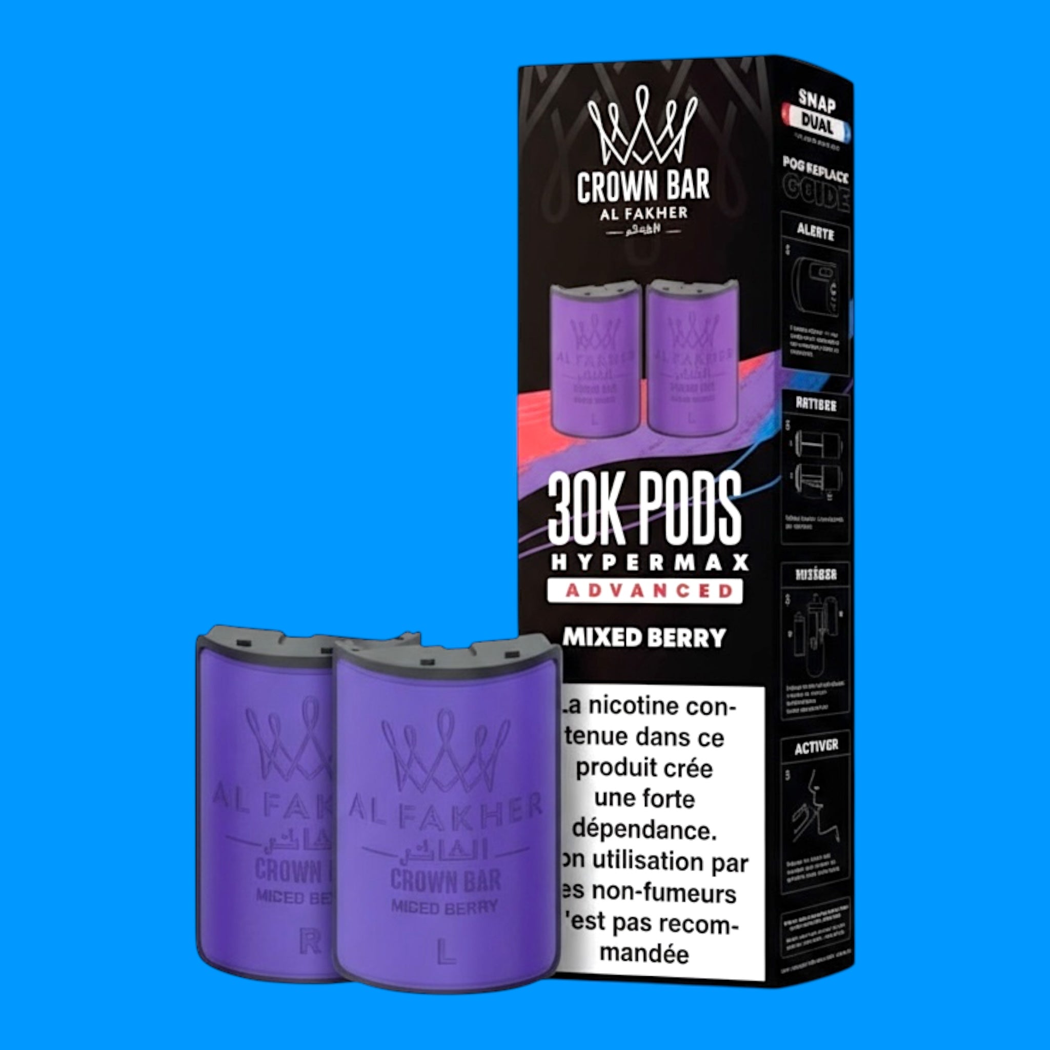 Cartouches Al Fakher 30k Hyper Max Crown Bar