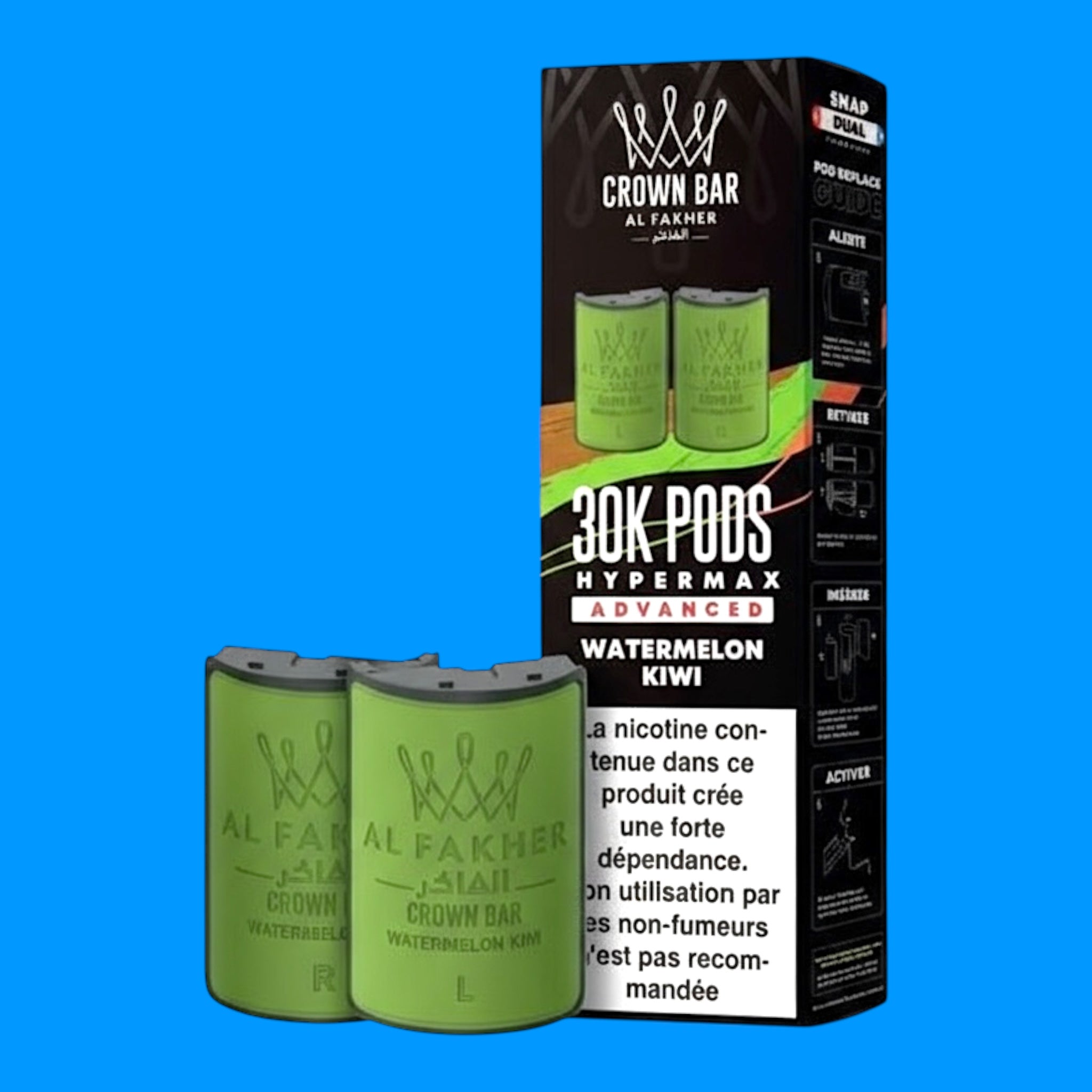 Cartouches Al Fakher 30k Hyper Max Crown Bar