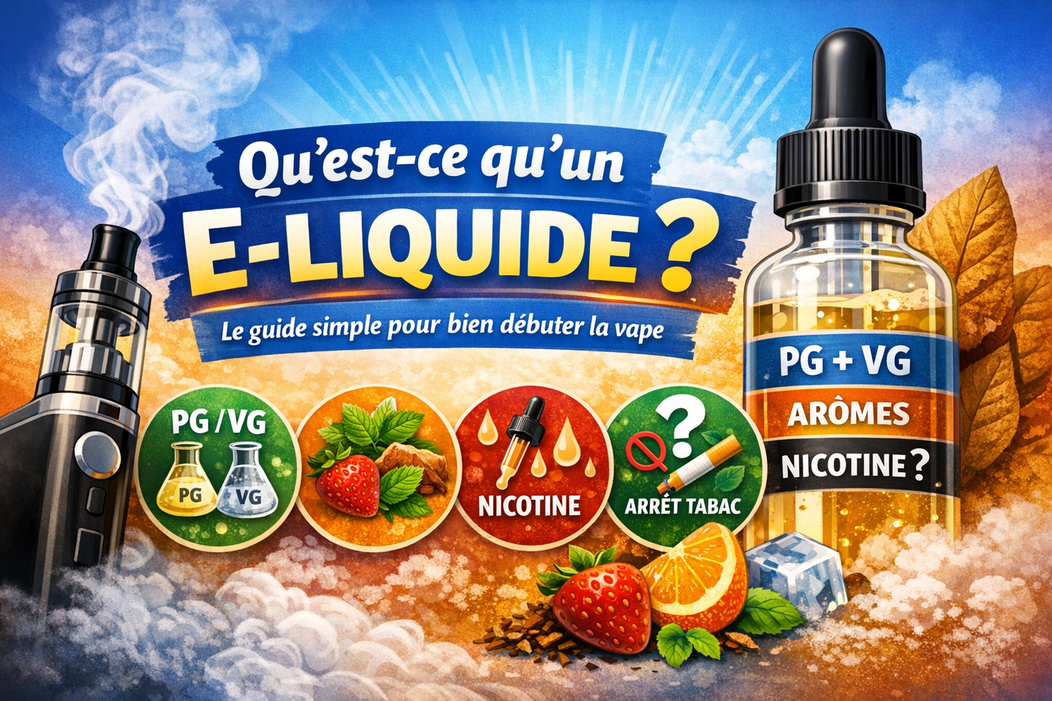 Qu’est-ce qu’un e-liquide ? Le guide simple pour bien débuter la vape