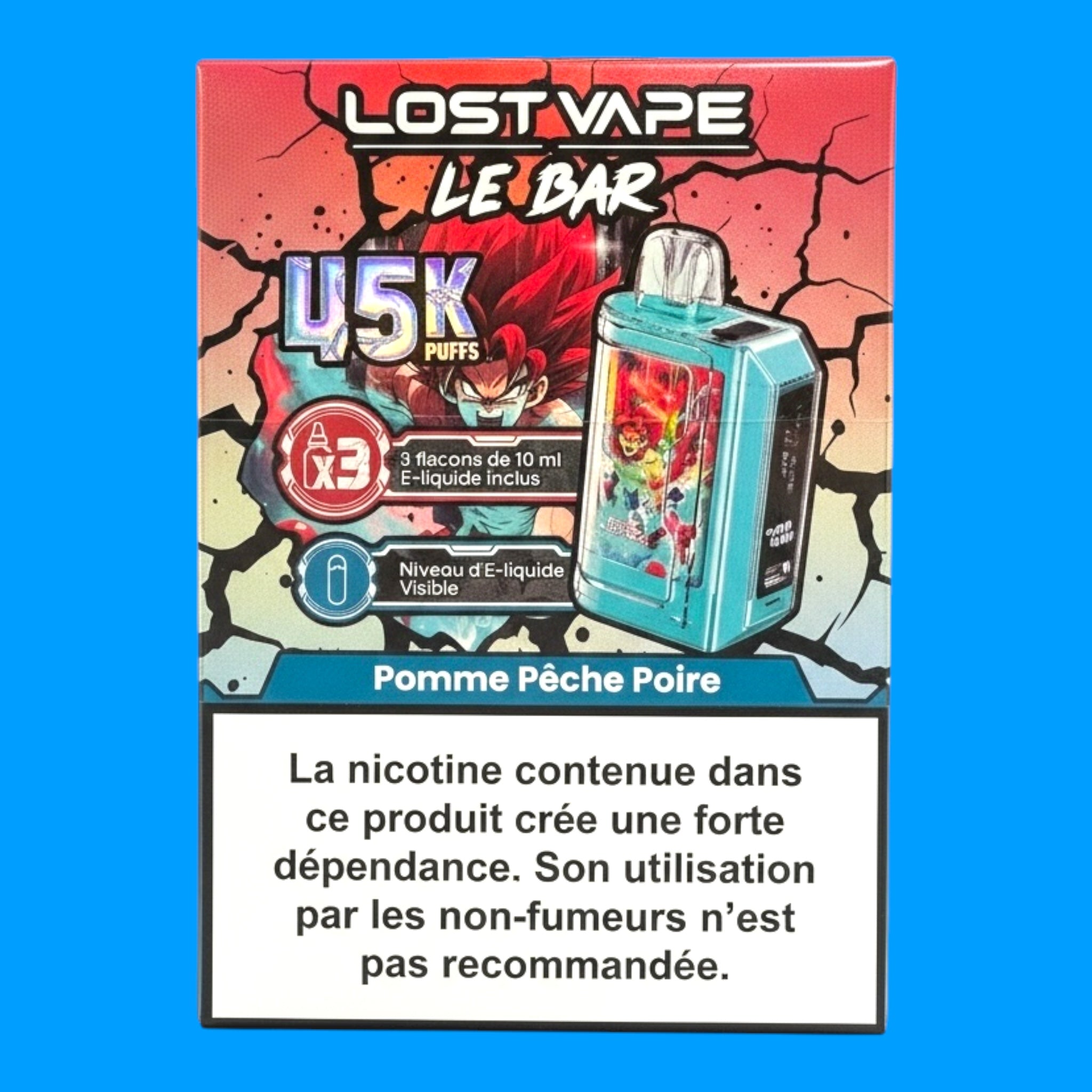 Puff Lost Vape Le Bar 45K  Puff Rechargeable | Mellowinc.fr