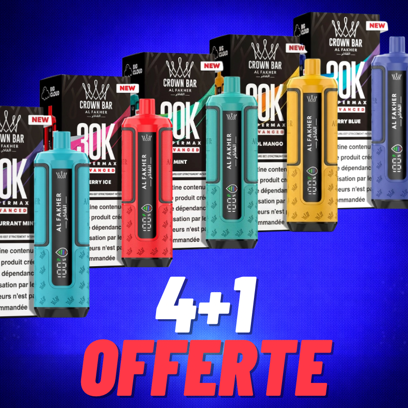 Pack Puff AL FAKHER 30K 4+1 Offert