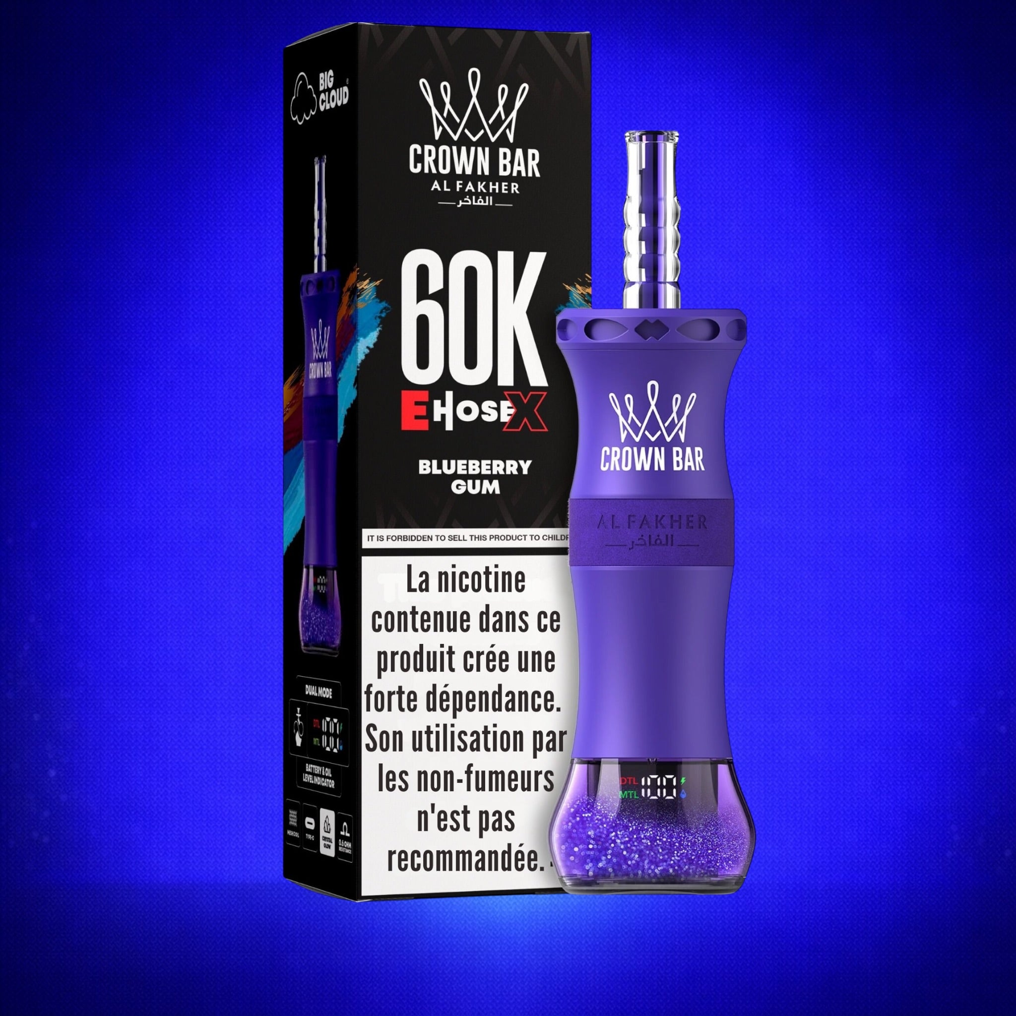 Puff Al Fakher 60K E-HoseX Crown Bar