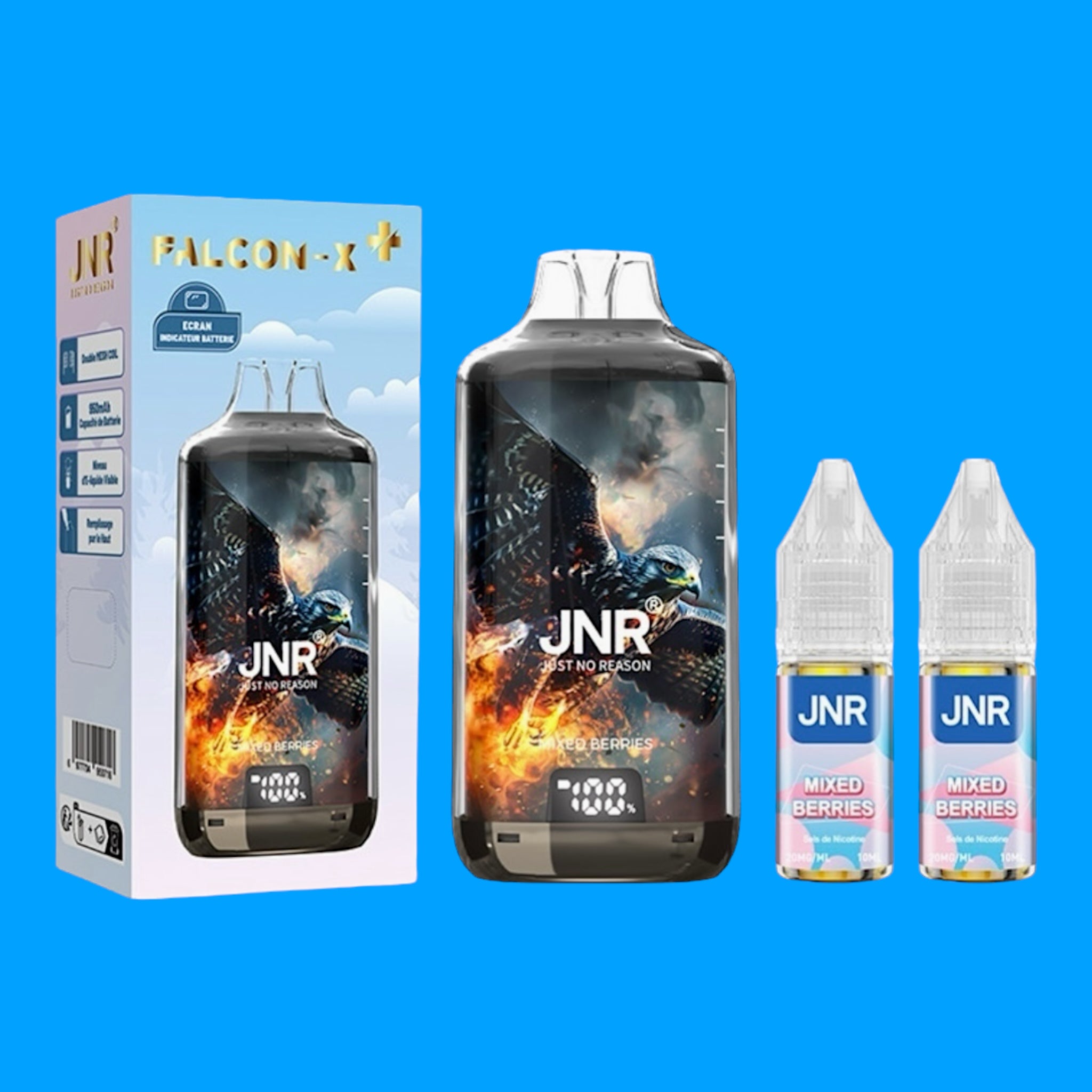 Puff JNR FALCON X+ 28K MIXED BERRIES

