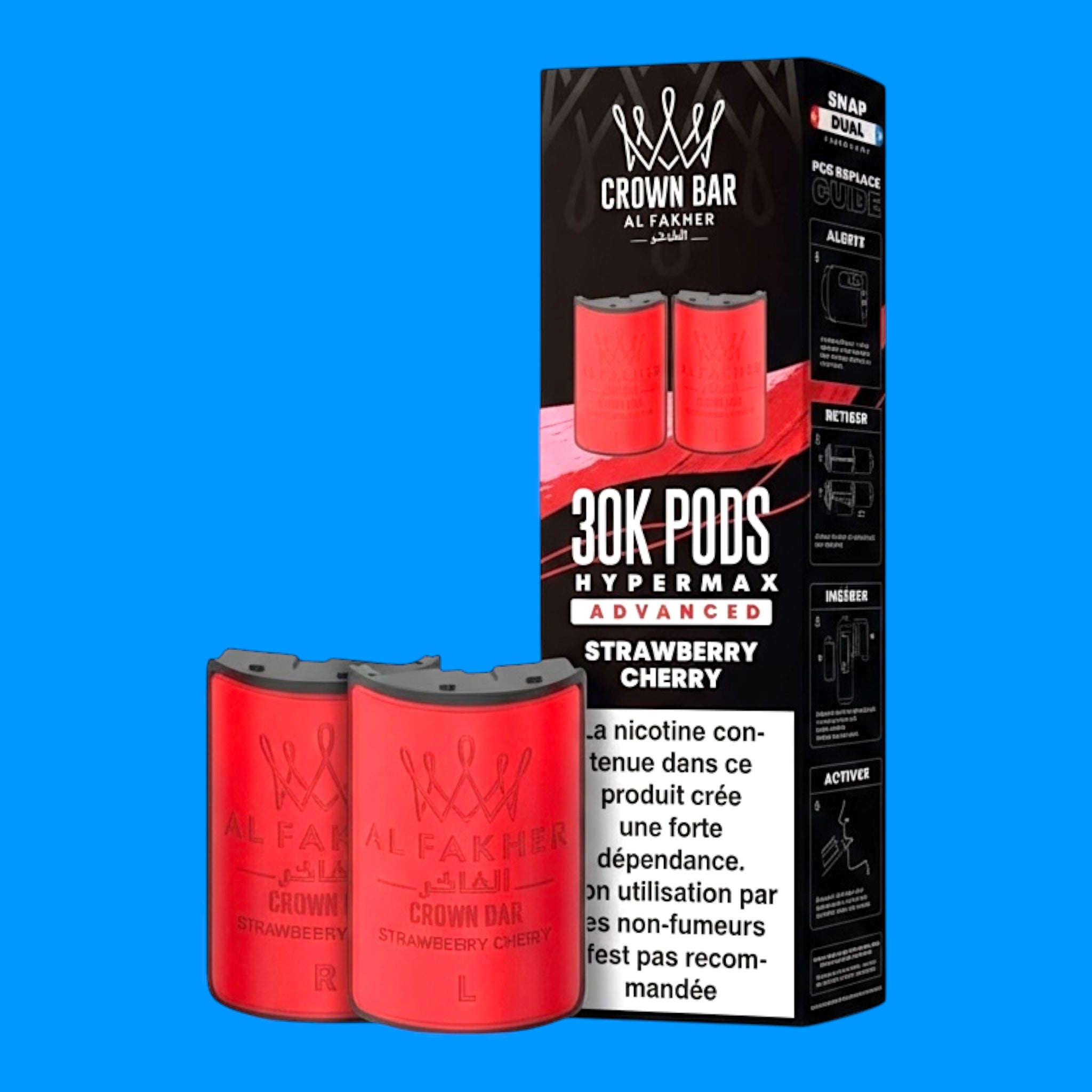 Cartouches Al Fakher 30k Hyper Max Crown Bar