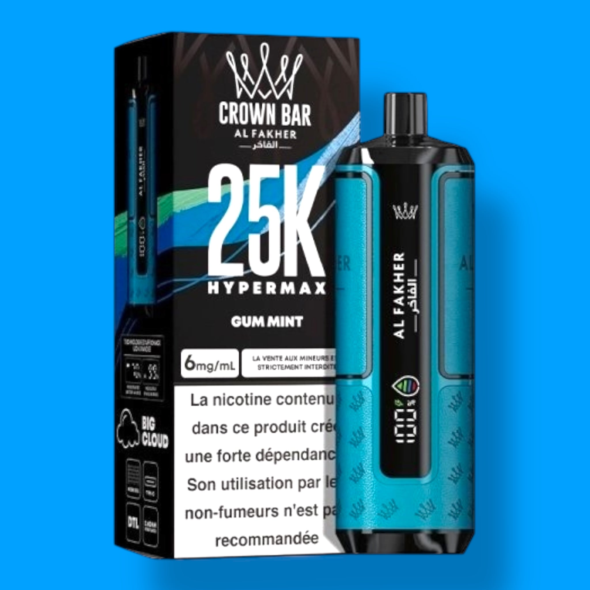Puff AL FAKHER 25K HYPER MAX CROWN BAR